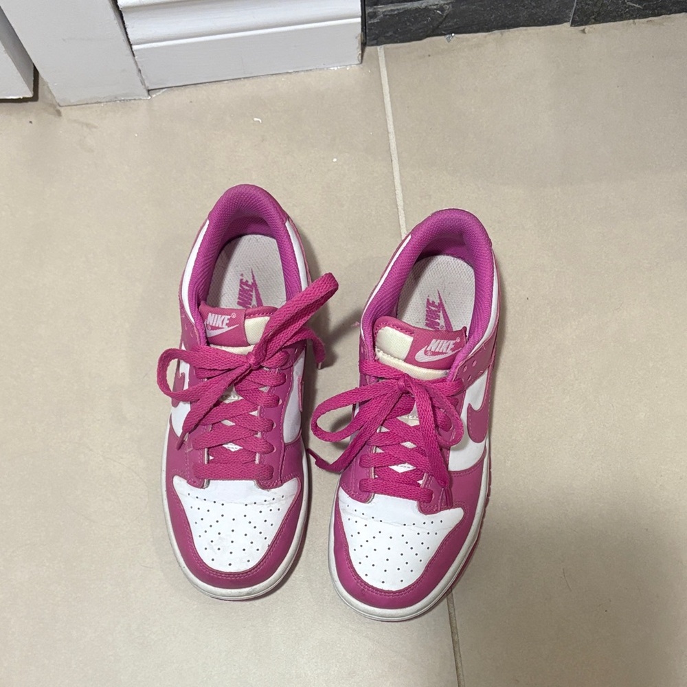Nike Pink and White Athletic Shoes